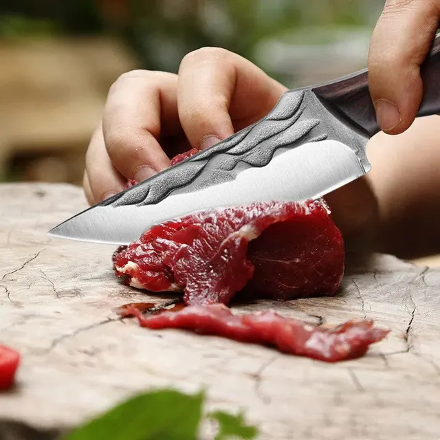 Kitchen Knife Boning Knife Outdoor Hunting Camping Knife Handmade Forged Knife Military Knife- Good for Camping Survival Outdoor 2