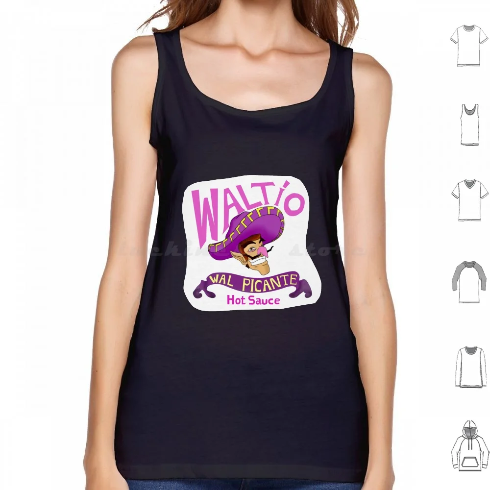

Waltio Tank Tops Print Cotton Waluigi Picante