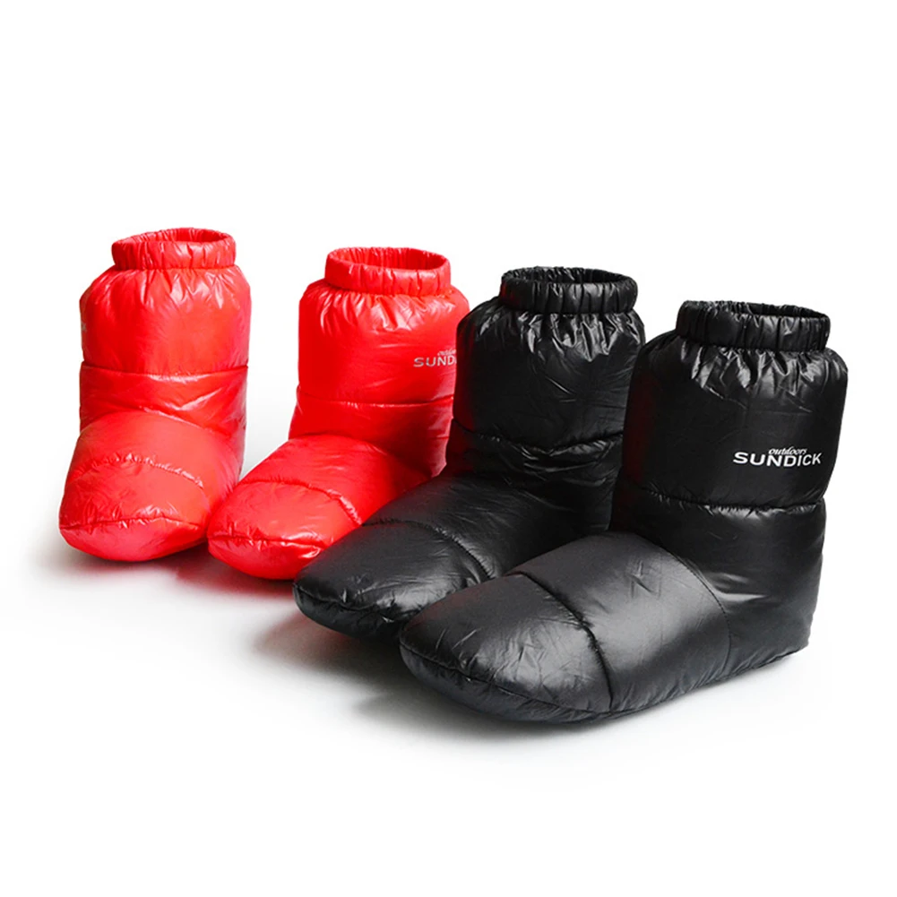 

90% White Duck Down 600FP Down Shoe Cover Winter Warm Waterproof Windproof Unisex Outdoor Camping Duck Down Foot Cover M/L