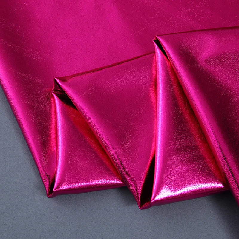 3/5/10 ярдов Блестящая металлическая спандексовая ткань плотная 4-сторонняя