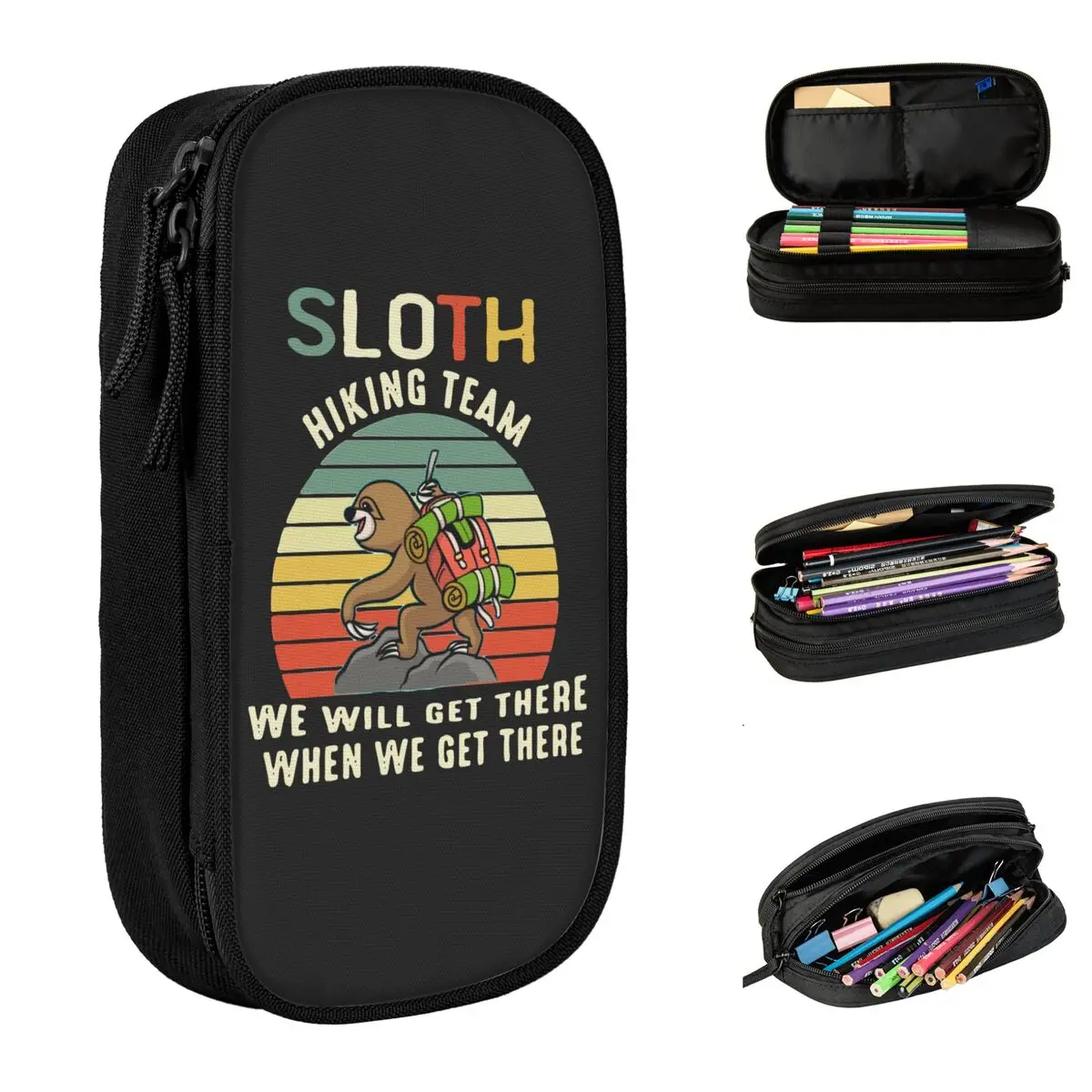 Cases Outdoors Camping Pen Bags Kids Large Storage Students School Zipper Pencilcases