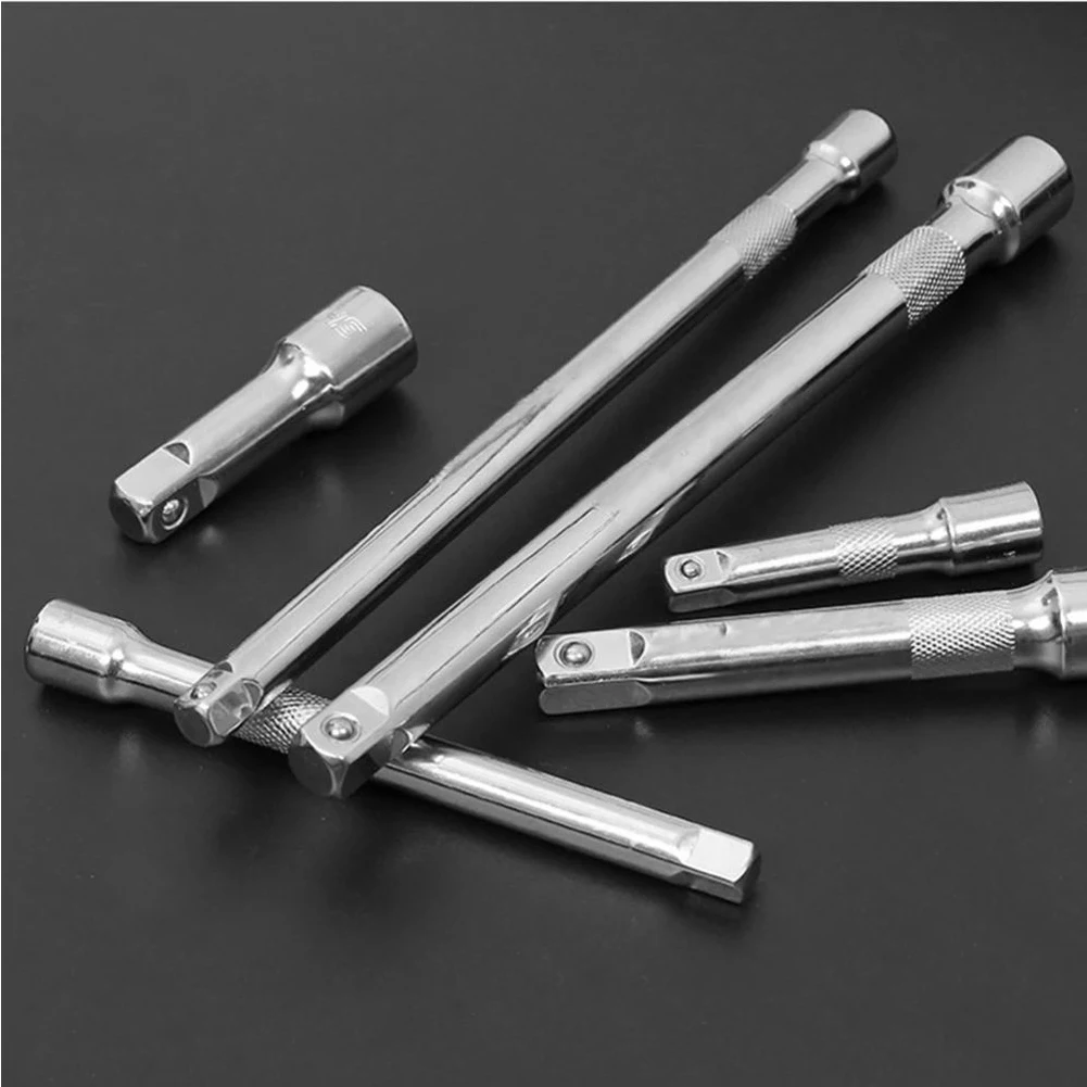 

3/8 1/2 Extender Bar Socket Ratchet Wrench 75/150/250mm Long Bar Steering Sleeve Connecting Rod Accessories Removal Repair