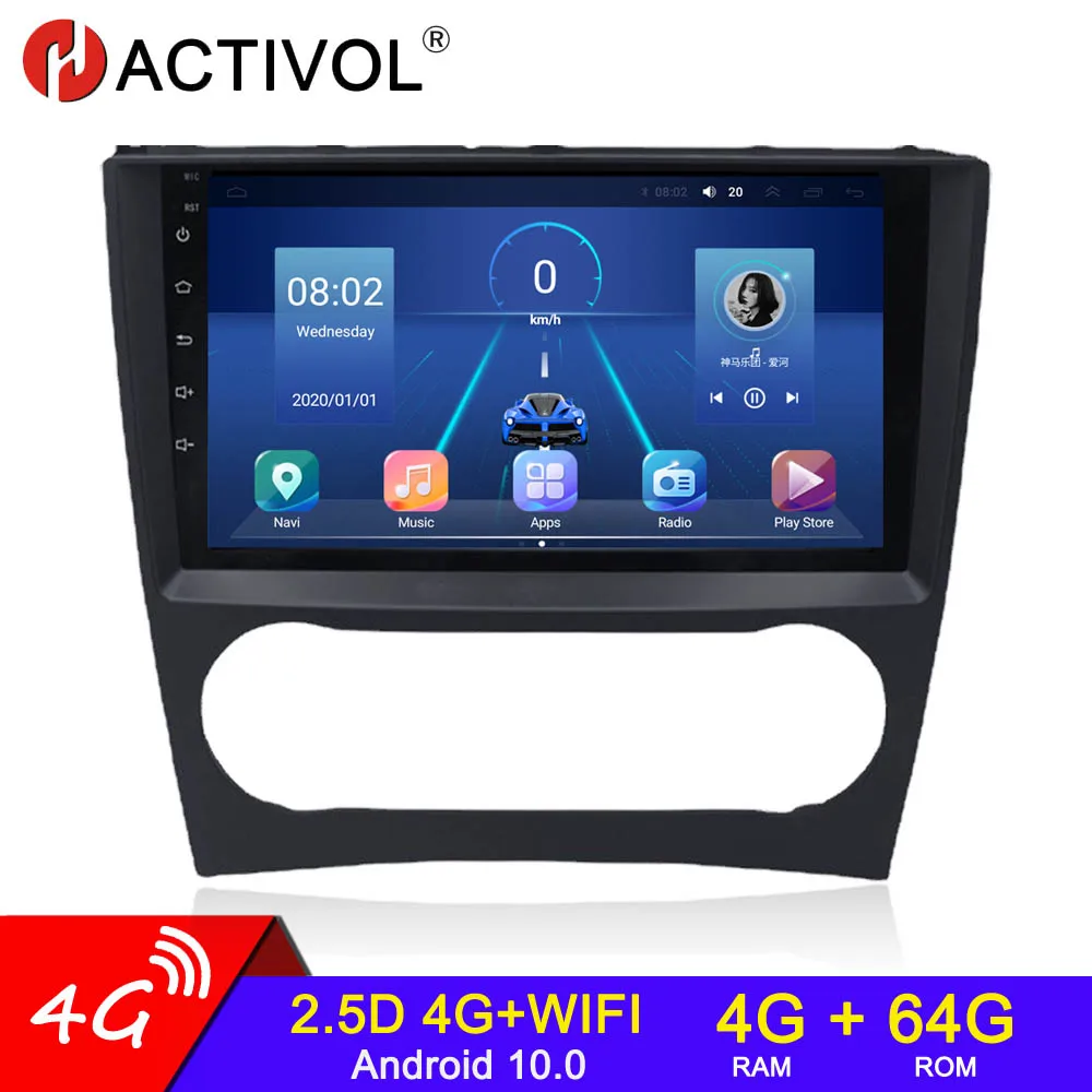 

4G+64G Android 10 2 din Car Radio For Mercedes Benz C-Class W203 CLC W209 Vito Android 4G Car radio auto Multimedia car audio