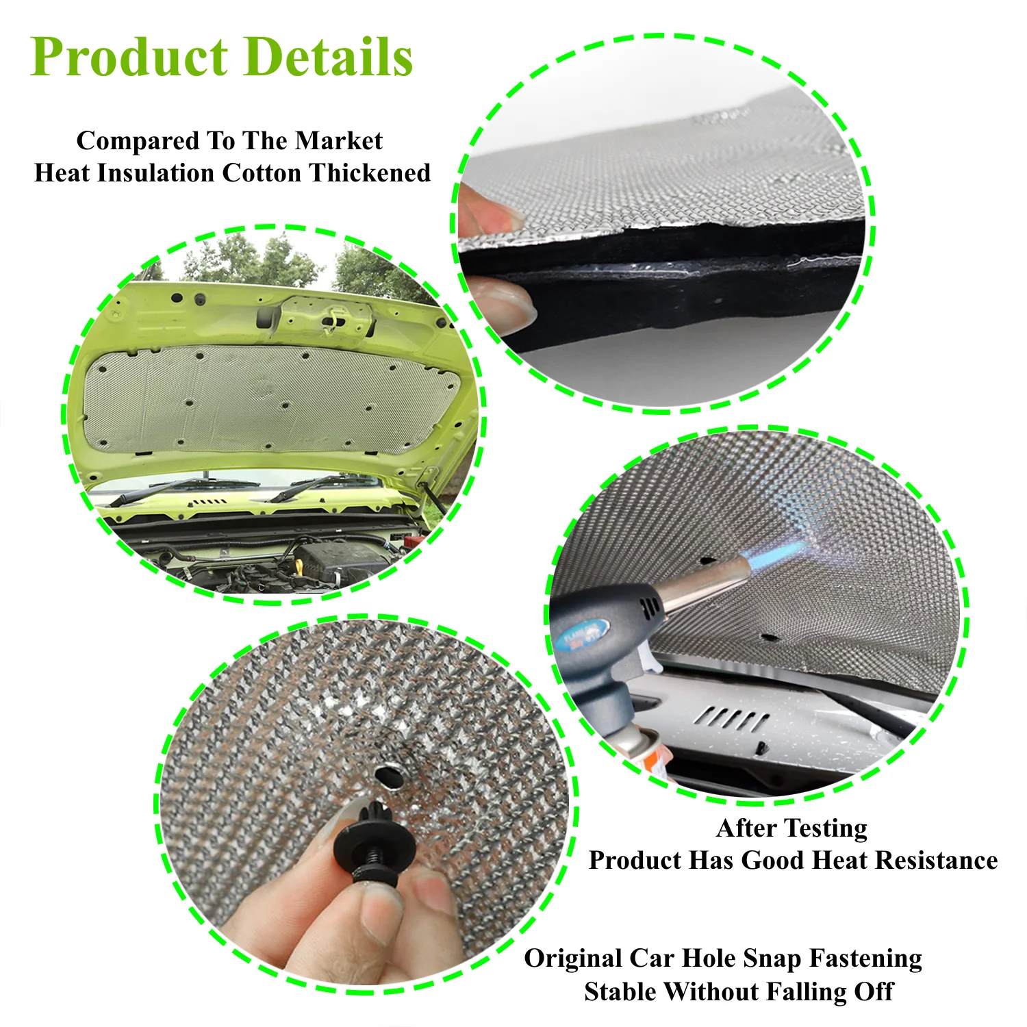 Suzuki Jimny JB64 JB74 2019-2023 Капот Двигателя Звукоизоляция Ватная Прокладка - Аксессуар Для