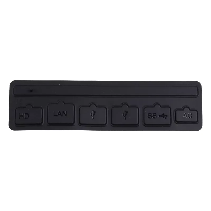 

6pcs Black Silicone Dust Plugs Set USB HDM Interface Anti-dust Cover Dustproof Plug for PS5 Game Console Accessories Parts X6HB
