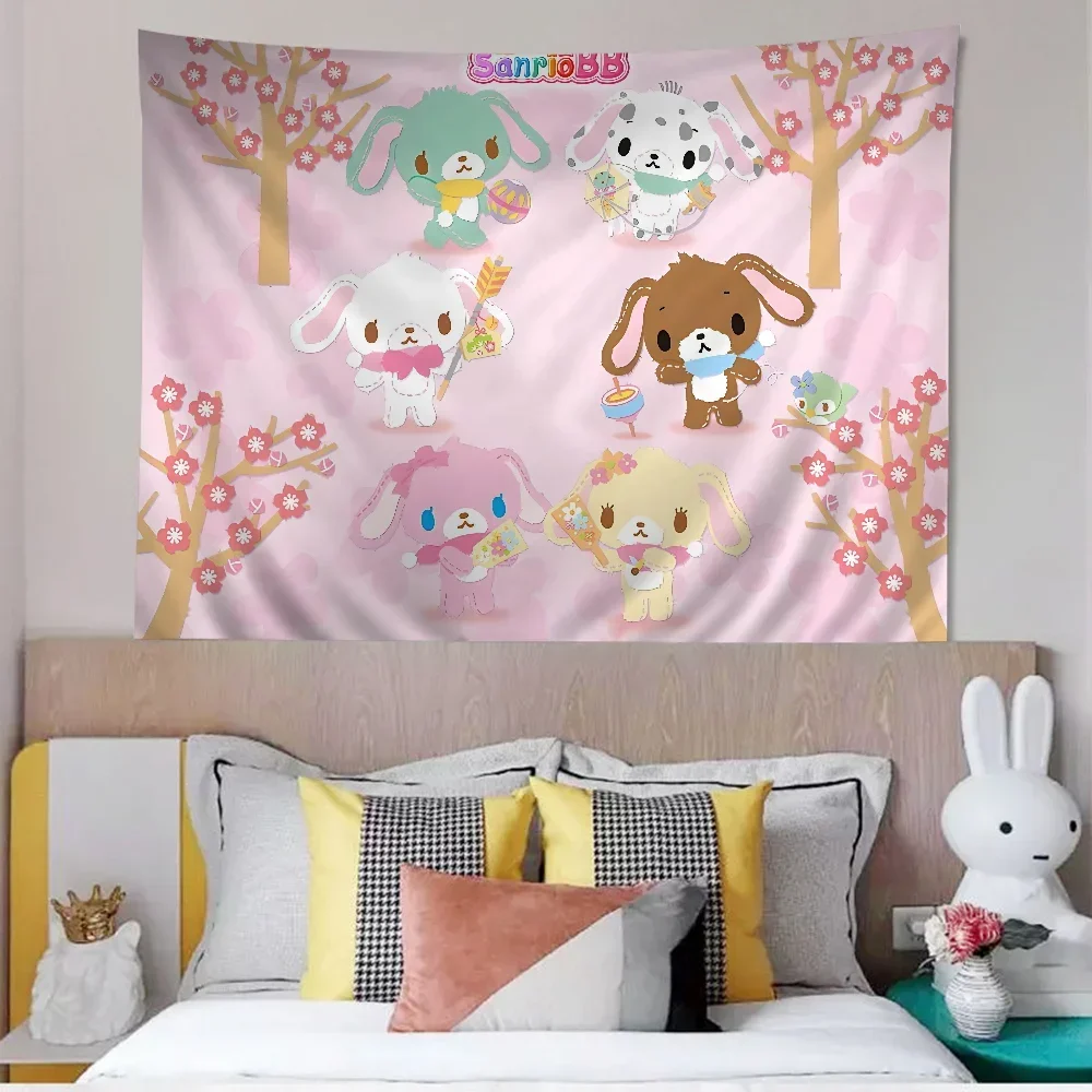 S_sugarbunnies аниме Kawaii гобелен искусство научная фантастика комната домашний декор