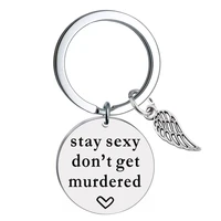 2022 stainless steel key chain womens peach heart round brand key chain silver bracelet keychain for girls