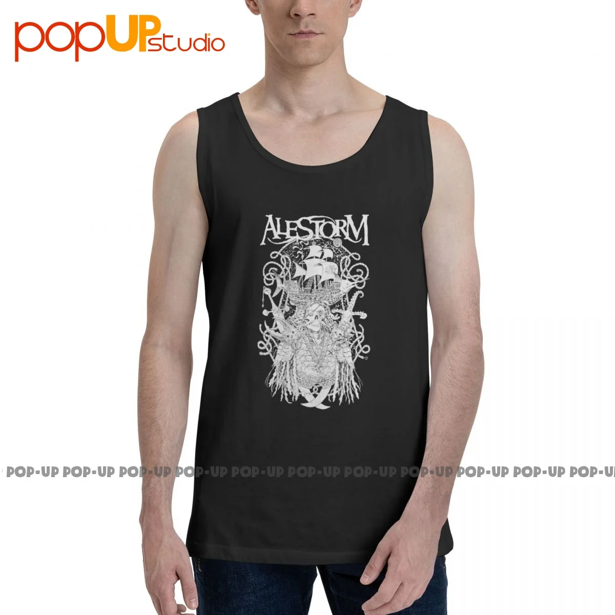 Шотландская майка Alestorm из тяжелого металла с лентой и молнией Повседневная