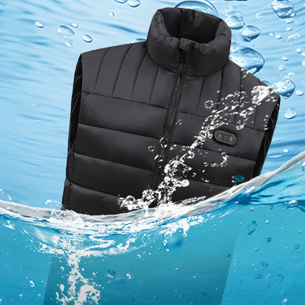 15 жилет с электрическим подогревом USB зимние теплые куртки пальто спортивная
