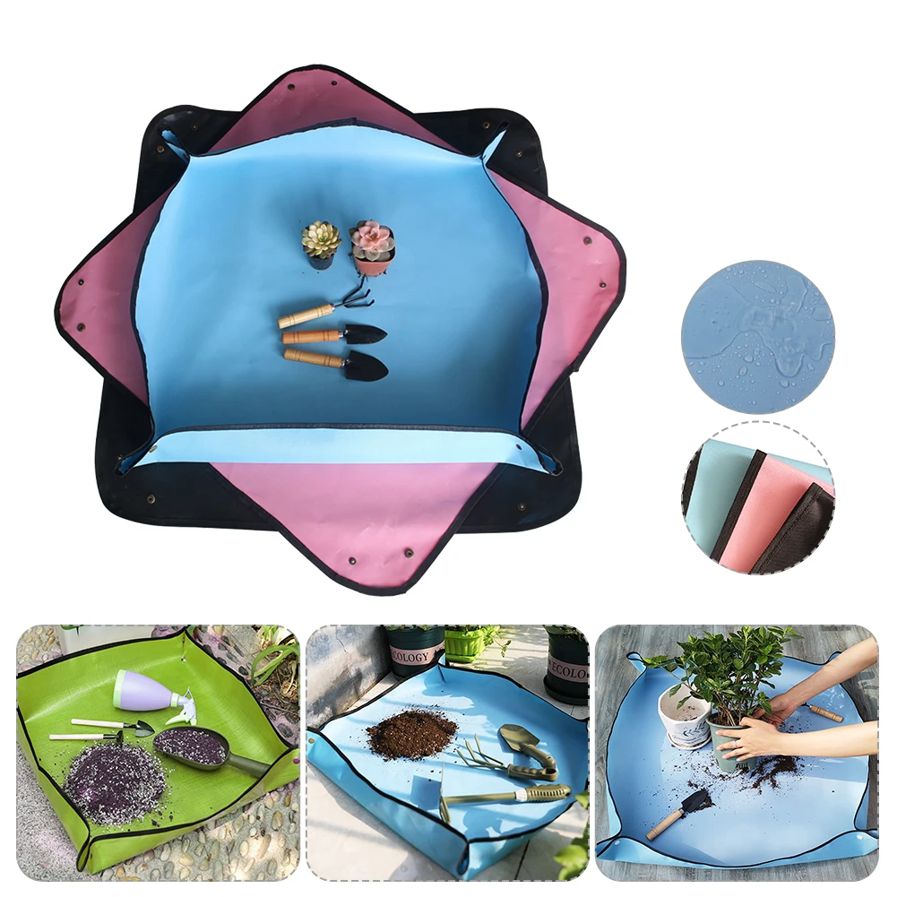 

Square Gardening Mix Soil Lock Design Mat Flower Pot Plant Change Thicken Pad Reusable Waterproof Basin Land Cushion Hot Sale