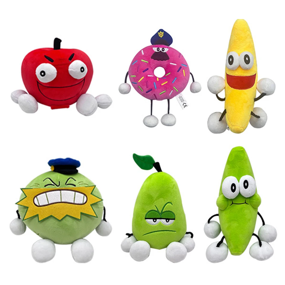 

1/8pcs Shovelware Brain Game Plush Game Animation Surrounding High-quality Children's gift Donut plush banana plush