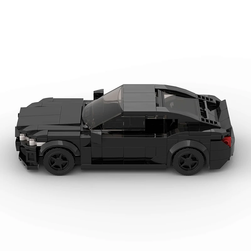 Экологически чистый АБС-пластик MOC M4 черная модель спортивного автомобиля