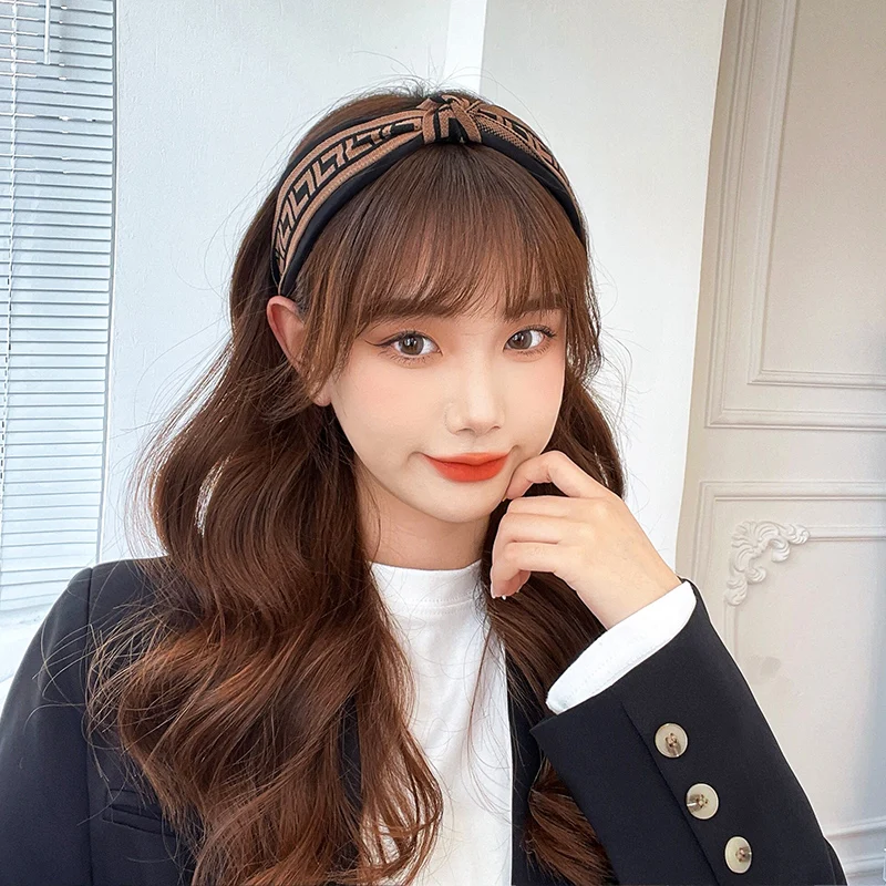 Обруч для волос Универсальный женский простой обруч с широкими краями в