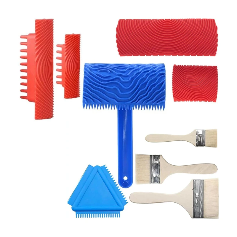 9 шт. кисти для рисования под дерево