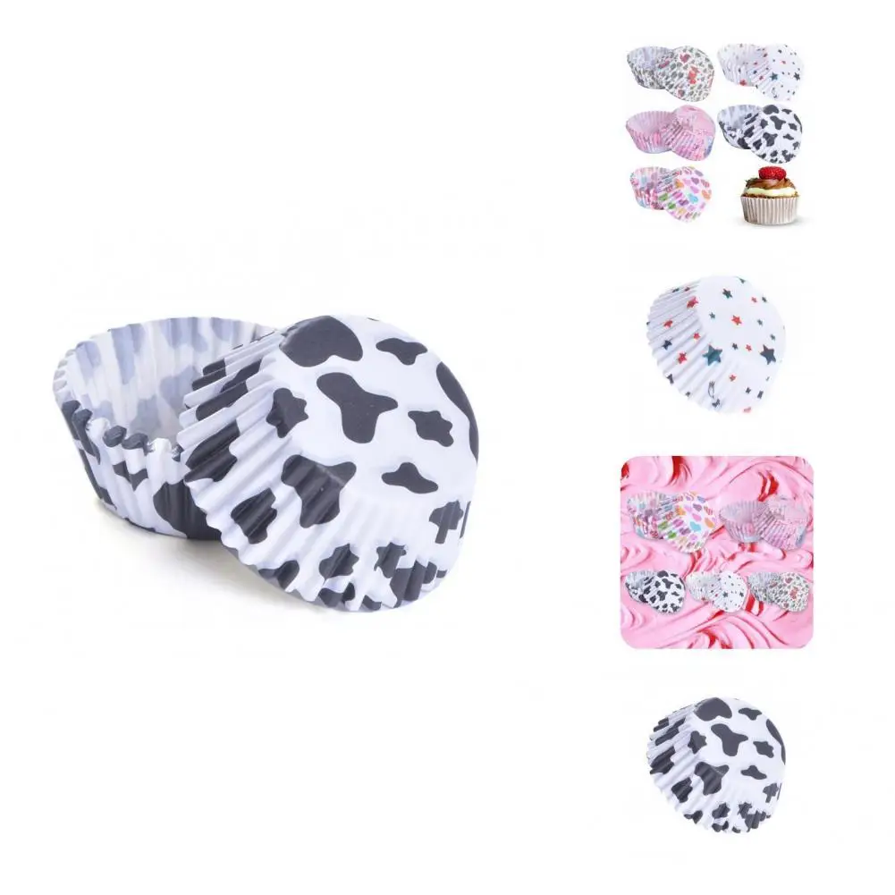 

100 шт. полезный чехол для маффинов, термостойкий разноцветный чехол для маффинов