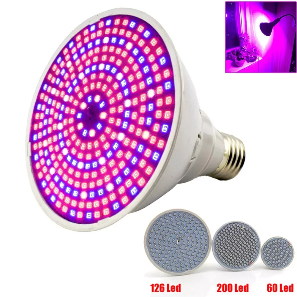 

2023NEW spectrum Plant Grow Led Light Bulbs Lamp lighting for vegs hydro Flower Greenhouse Veg Indoor garden E27 phyto growbox