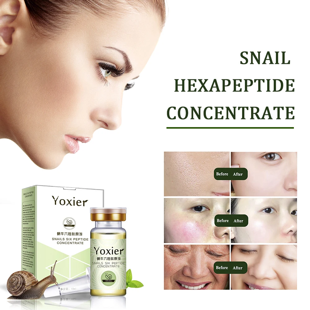 Сыворотка для лица против старения улитки гиалуроновая кислота шестипептидный