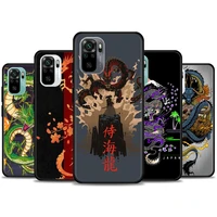 animal fashion dragon pattern phone case for redmi 10 9 9a 9c 9i k20 k30 k40 plus note 10 11 pro soft case silicone