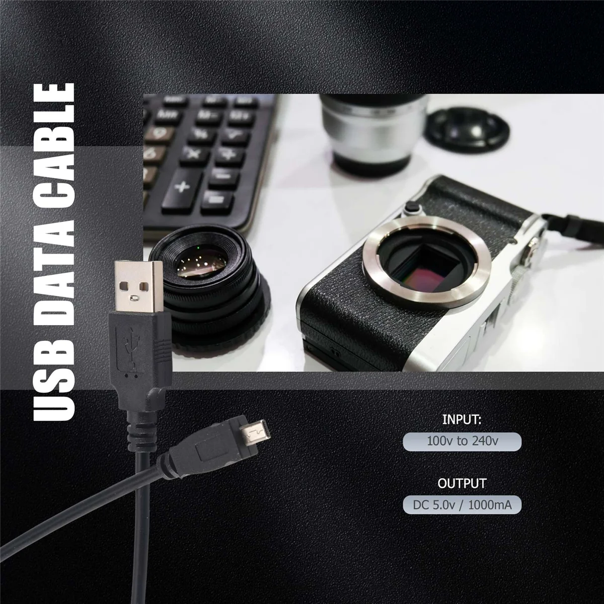 USB-кабель 8D UC-E6 для Nikon Coolpix L110 L21 L22 S3000 S4000 S6000 S8000
