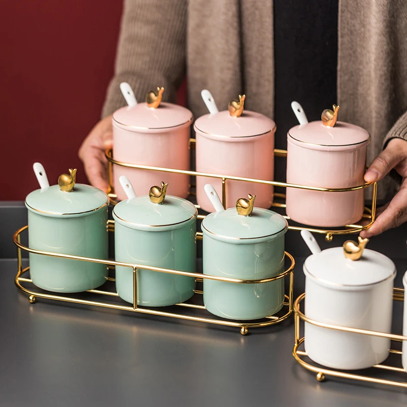 

Керамический флакон для кухни, танкетка для бутылок, сахарница, уникальный флакон