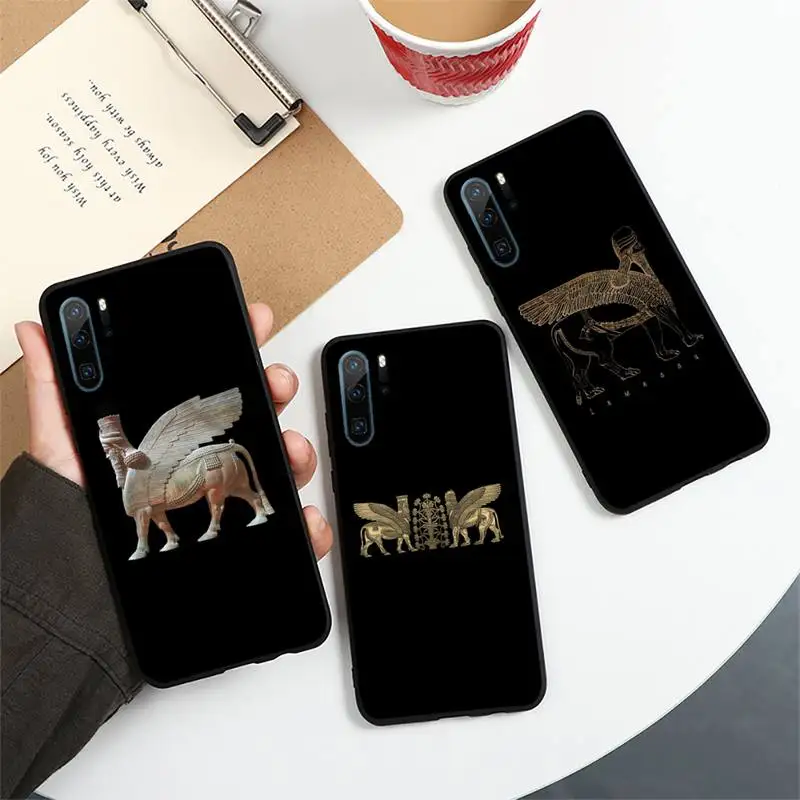 

Lamassu Assyrian Winged Lion Phone Case For Huawei honor Mate 10 20 30 40 i 9 8 pro x Lite P smart 2019 Y5 2018 nova 5t