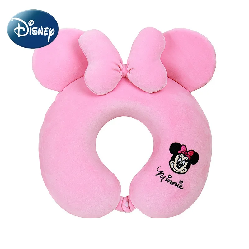 Disney Memory Foam U-Shaped Pillow Cushion Mickey Minnie Donald Duck Neck Pillow Nap Travel Pillow Removable Washable Pillow