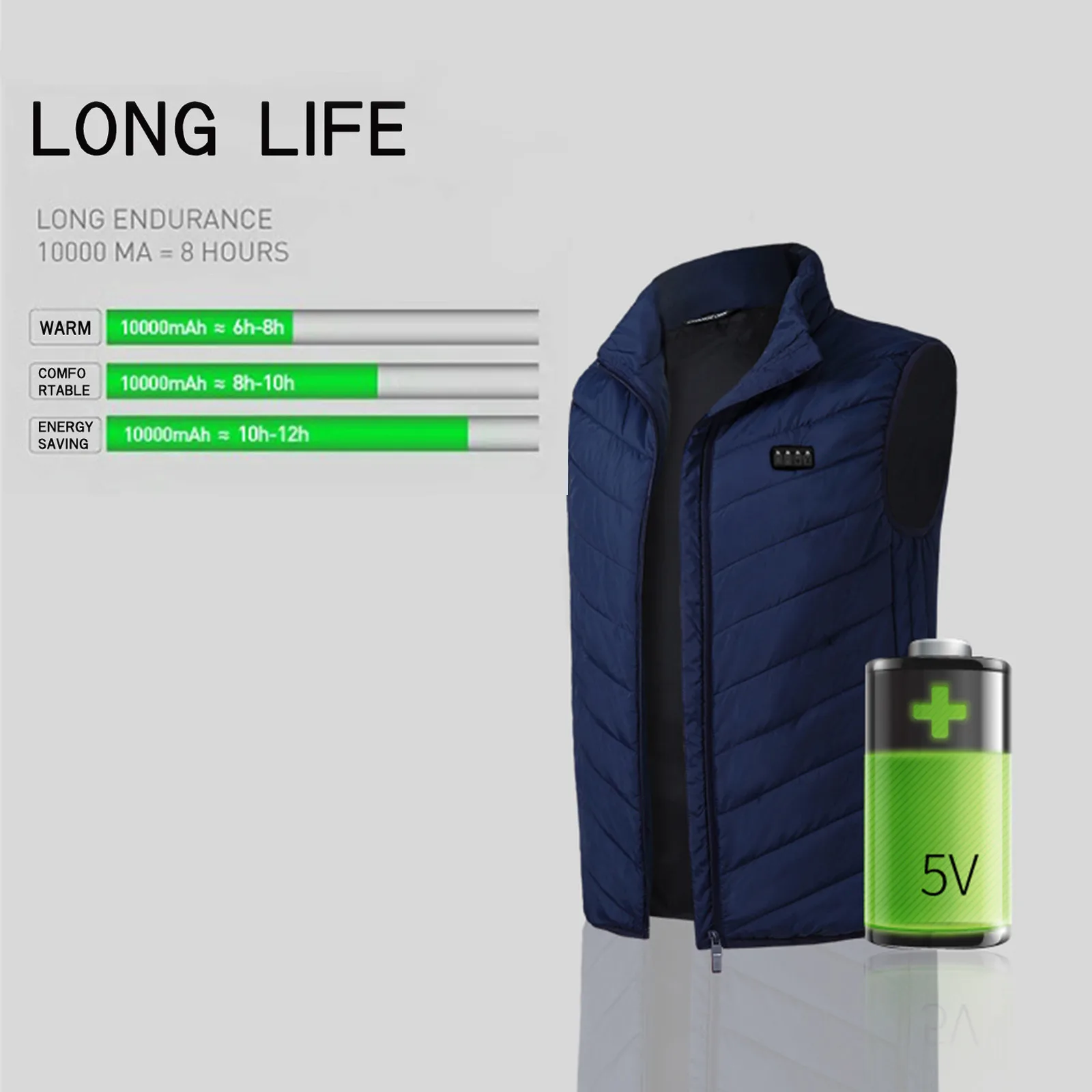 

Smart Heating Heating And Cotton Charging Piece Usb Four Control 17 Arear Heating Vest Toddler House Sock Womens Knee Length Boy