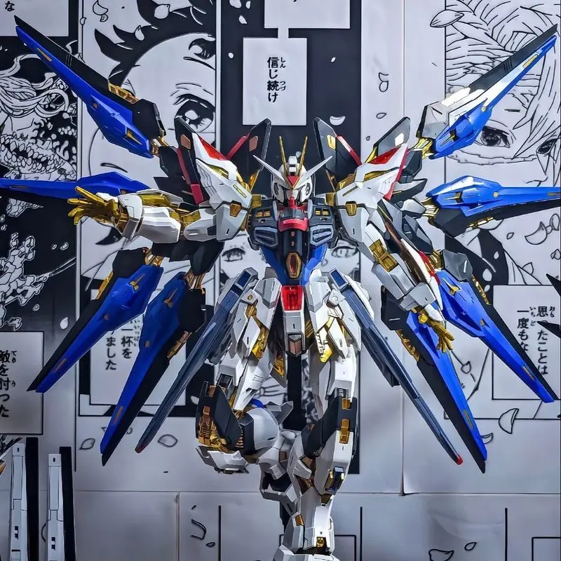 Фото Коллекционная модель MGEX Strike Freedom Premium, масштаб 1:100, с потрясающей артикуляцией, настольное украшение для взрослых хоббистов, подарок на день рождения №4