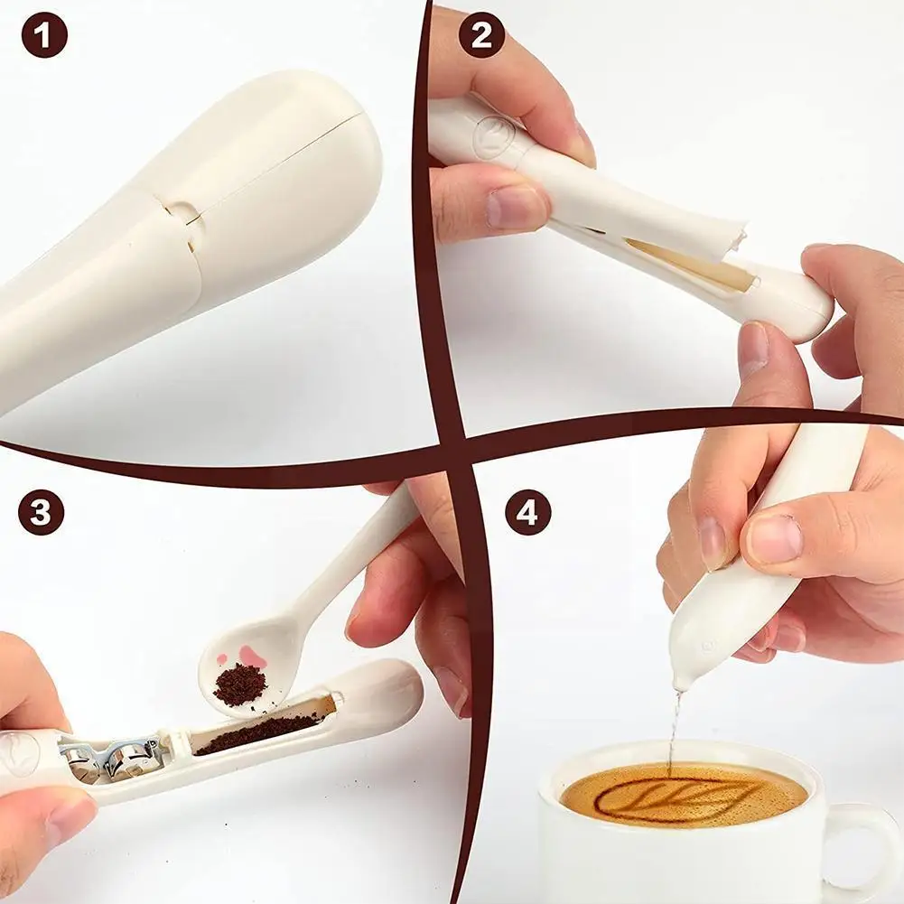 

Electrical Latte Art Pen For Coffee Cake Spice Pen Cake Decoration Pen Coffee Carving Pen Baking Pastry Tools C2r6