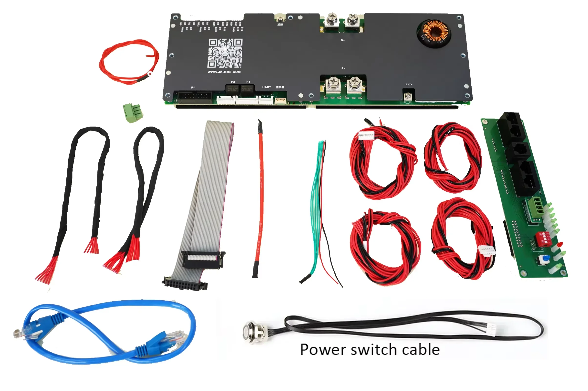 Фото Jikong Jk-PB2A16S20P V19 BMS LifePo4 16S 48В Интеллектуальная система управления батареями для зарядки аккумуляторов B2A20S20P №4