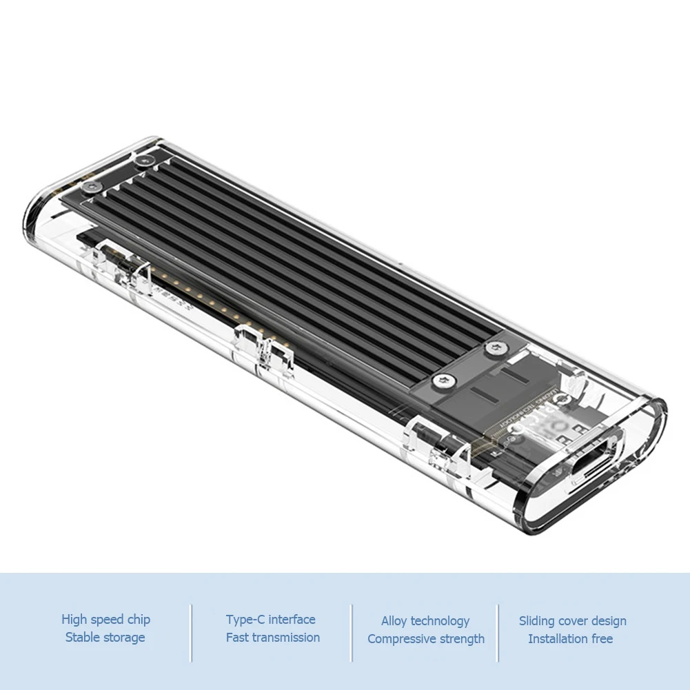 ORICO TCM2F-C3 NGFF To USB 3.1 Type C M.2 SSD Hard Disk Box Plug And Play Adapter Enclosure Case For M.2 2230 2242 2260 2280