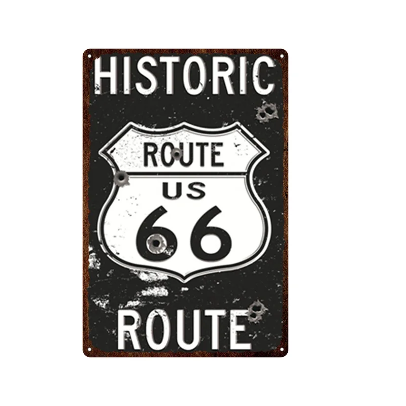 

Route 66, американская дорога, этикетка-достопримечательность, картина, железный жестяной знак, Настенная картина для паба, гостиной, домашний ...