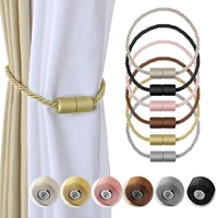 1pc magnetic curtain tieback holdbacks buckle clip strap magnet tie backs gold hanging ball curtains rope accessoires
