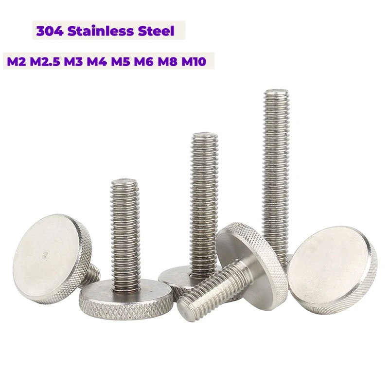 

Винты из нержавеющей стали M2-M10 с накатанной головкой