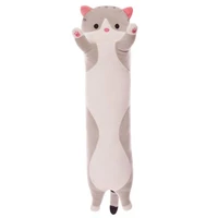 soft cute plush long cat pillow cotton doll toy office lunch sleeping pillow christmas gifts birthday gifts girls gifts