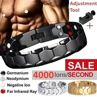 3 in 1 men women detachable magnetic health bracelet energy therapy bracelet helps sleep weight loss fat burning magnet jewelry