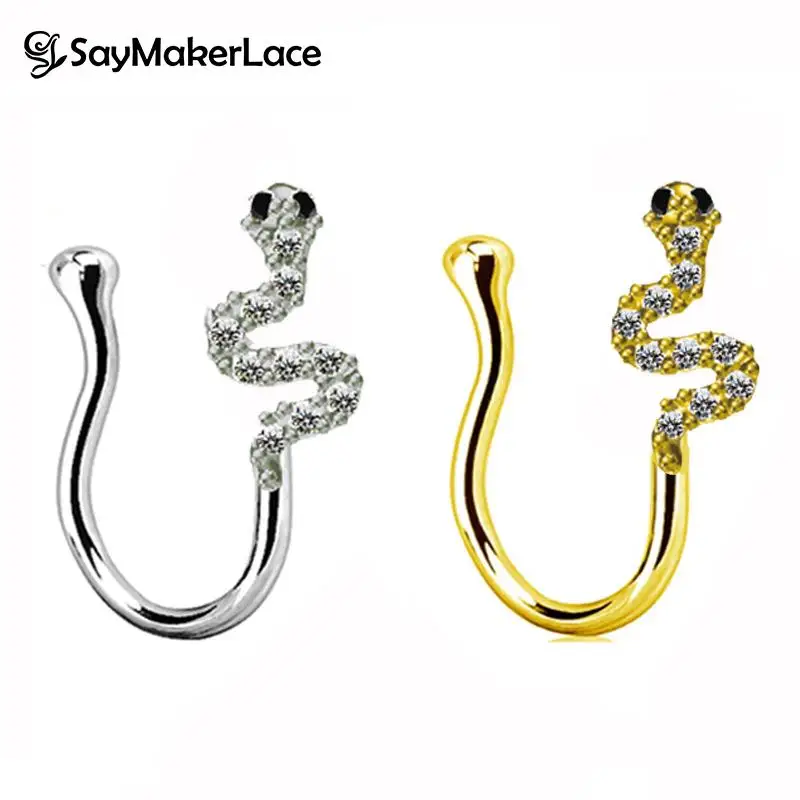 

Искусственный пирсинг для носа, новый дизайн, усовершенствованная распродажа, фианиты, бриллианты, манжеты для носа, обруч, зажим для носа, н...