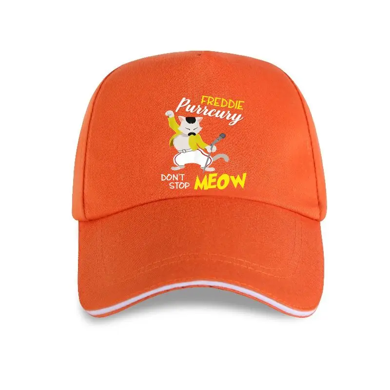 

new cap hat Freddie Purrcury Dont Stop Meow Kittycat Design Baseball Cap