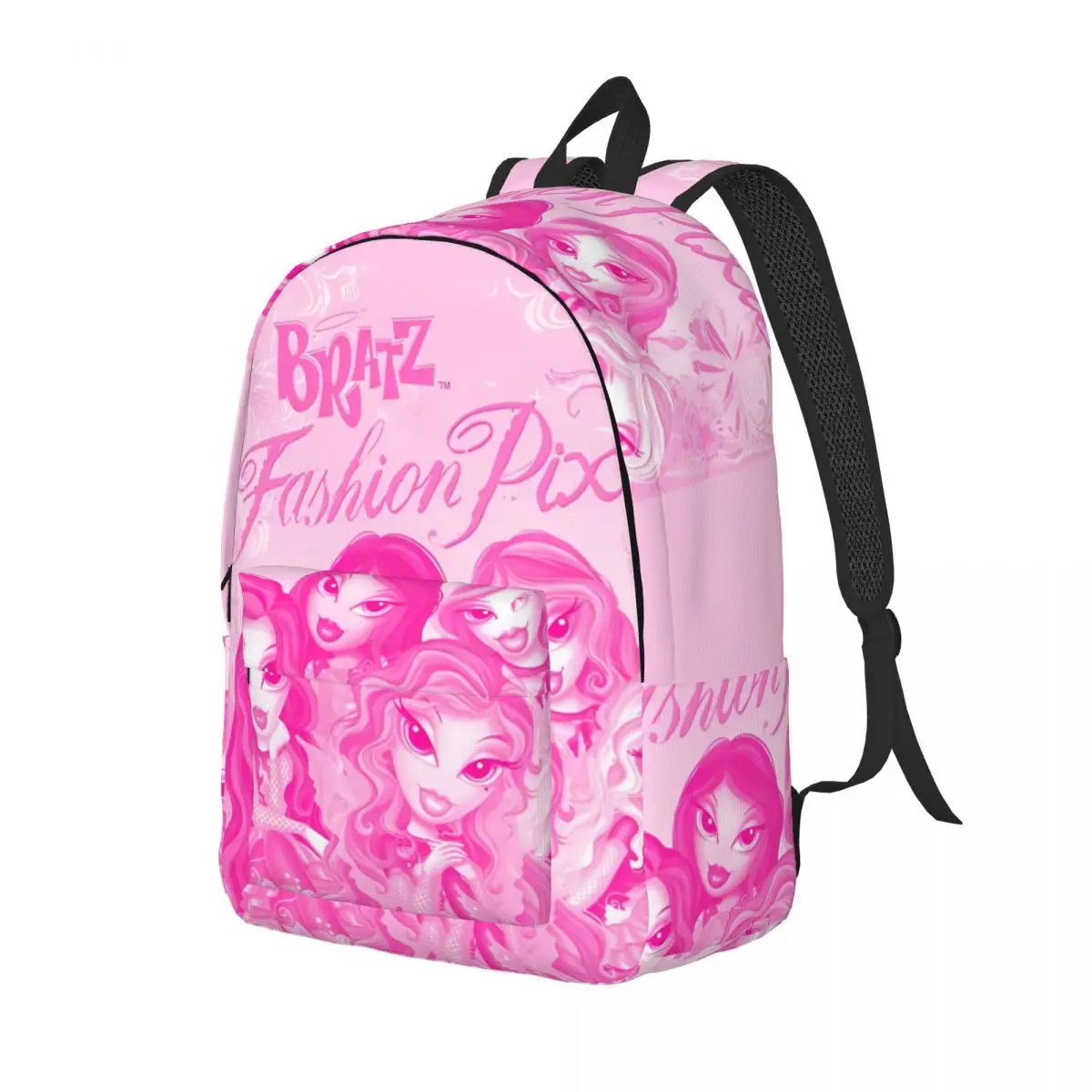 Рюкзак с розовым плакатом Bratz стильные рюкзаки для улицы женские дизайнерские