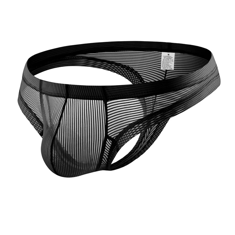 5PCS Men's Underwear Thong G-String Perspective Temptation Men's Sexy Big Thong Men's Erotic Tanga Bikini T-Back Low Waist