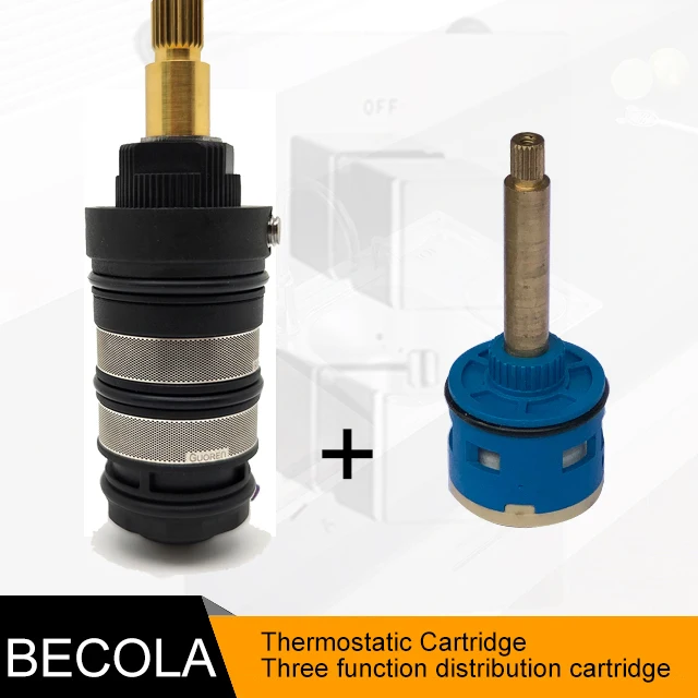 

Термостатический смеситель для душа Becola, скрытая коробка с легким креплением, латунный скрытый клапан, Запасная часть