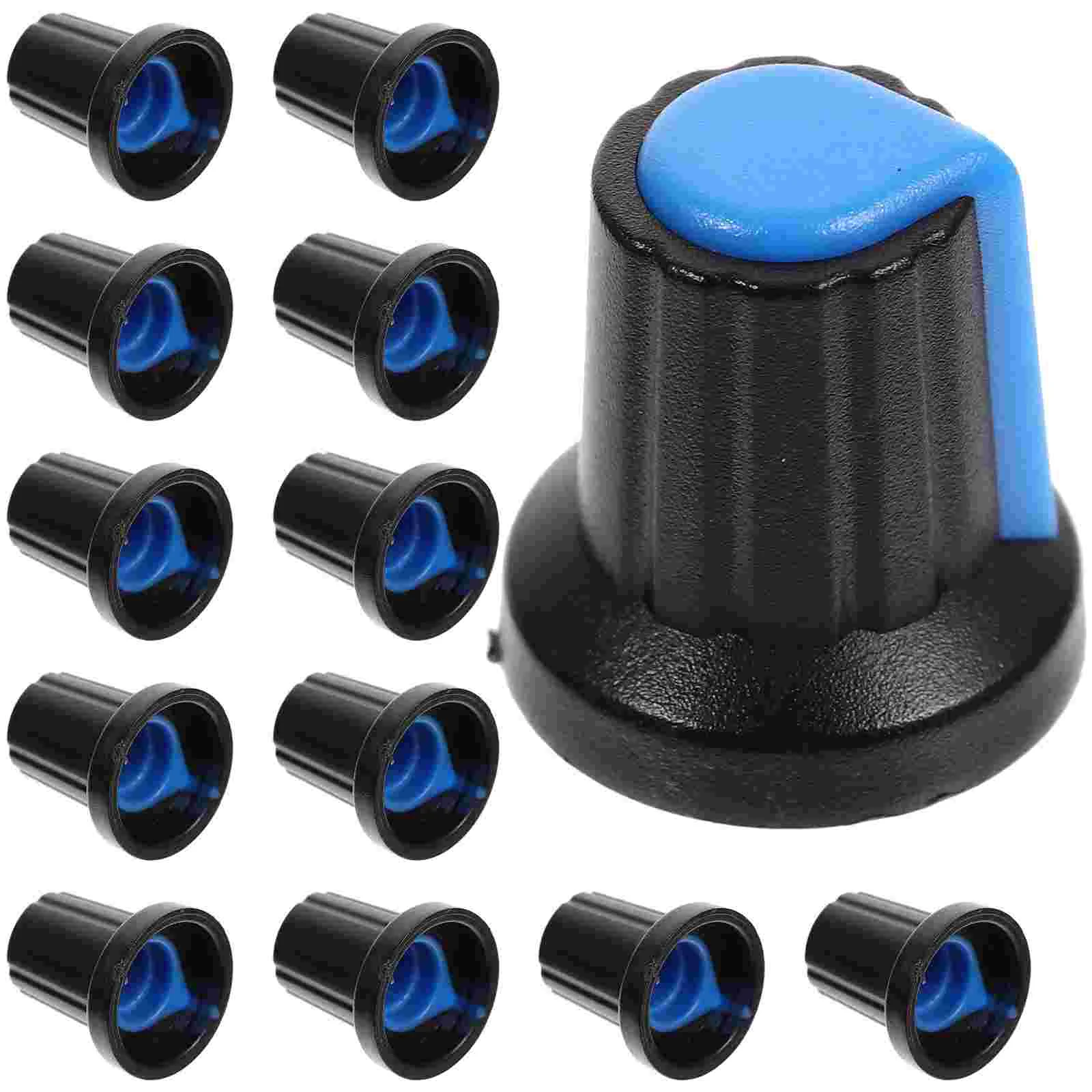 

100pcs Guitar Knob volume control knob Bass Volume Plastic Knob Guitar Potentiometer Caps Guitar Sound Knob