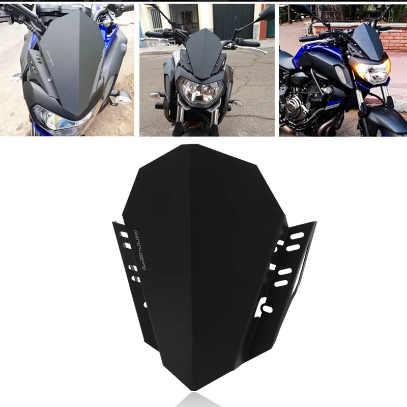 

Переднее ветровое стекло для мотоцикла CNC для YAMAHA MT-07 MT 07 MT07 FZ-07 FZ07 2018 2019 ветровое стекло воздушный поток ветровой дефлектор