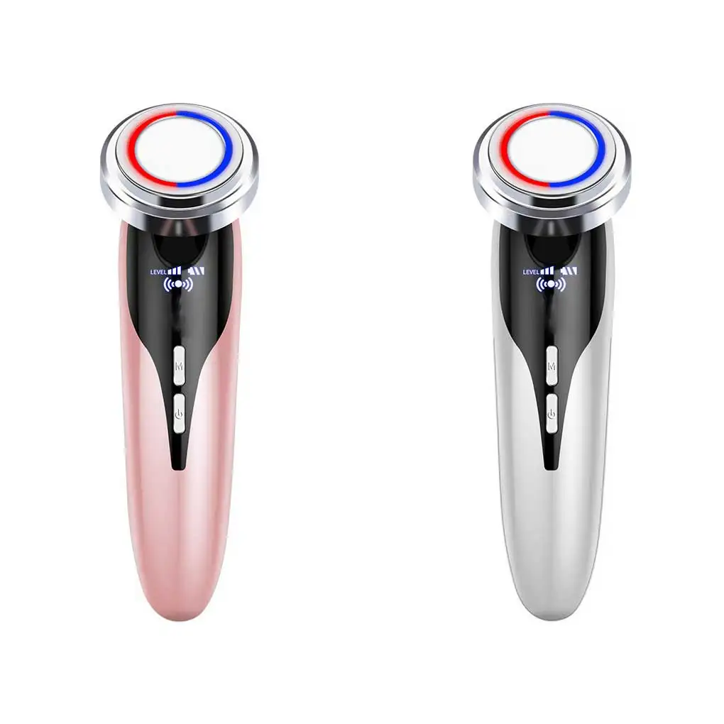 

Woman Facial Massager Battery Powered Handheld Cleaning Skin Care Anti-wrinkle 600mAh Whitening Home Beauty Device White