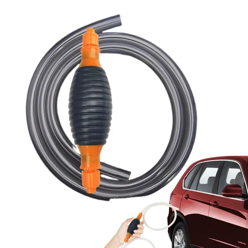 

Car Siphon Pump Manual Oil Water Liquid Transfer Siphon Pump Portable Oil Transfer Pump With PVC Siphon Hose For Cars
