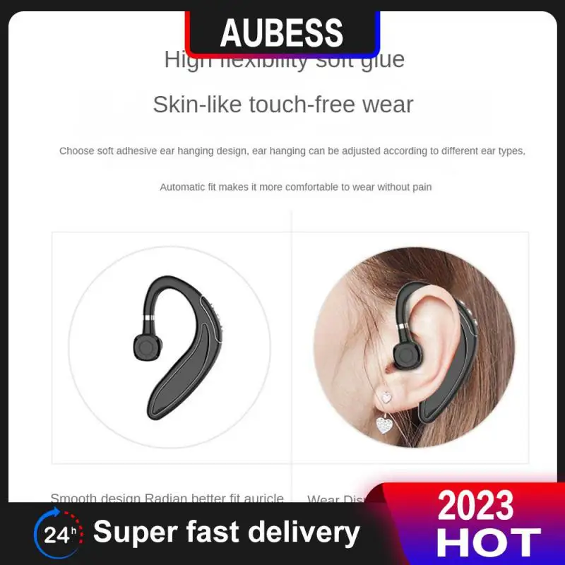 

Signal Range 10 Meters Skin-like Touch Sports Headset Painless Wear Earphone Painless Wearing Headset Car Earphones