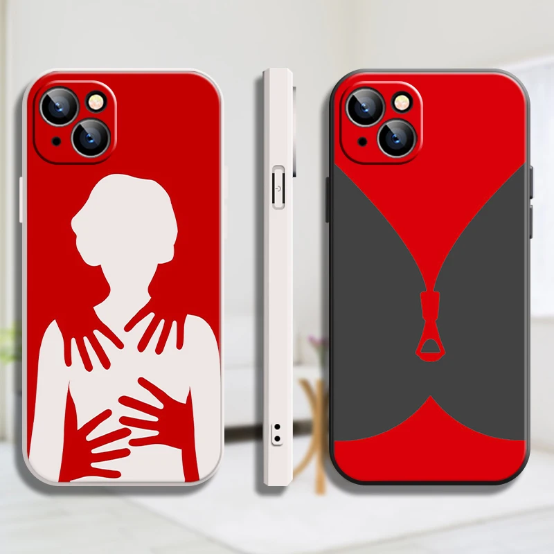 

Minimalist Sexy Phone Case For Capas iPhone 11 Case Xs ProMax Mini 12 SE 7 XR Max 13 11 8 6 2020 X Plus 6s Sker Fundas Cool PU