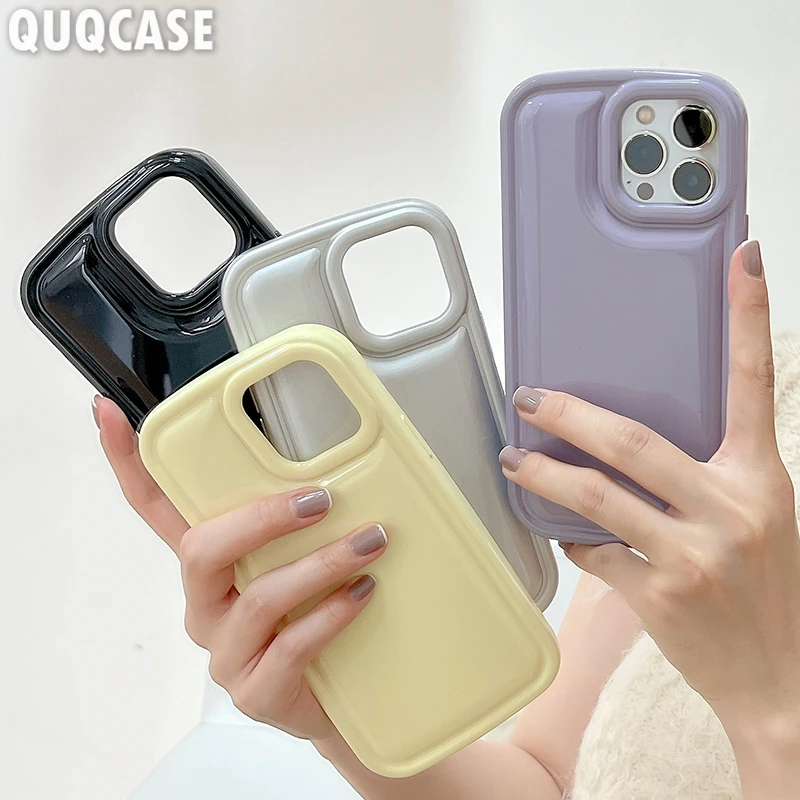 Luxury Candy Color Phone Case For iPhone 14 Pro Max iP 11 12 13 Promax XR X XS 6S 7 8 i14 Plus SE 2020 Shockproof Silicone Cover