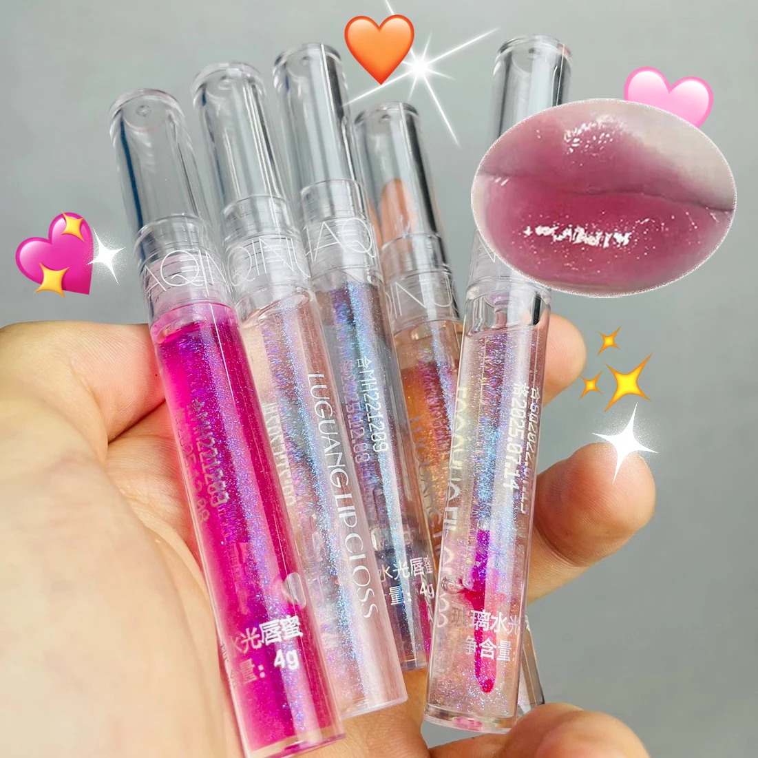 

Moisturizing Lip Glow Oil Transparent Temperature Color Changing Lip Gloss Plumper Lips Care Cute Korean Makeup for Women Girls