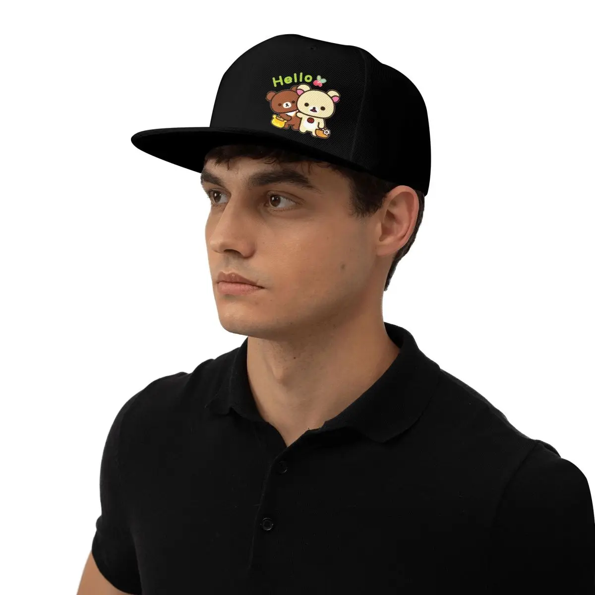 Фото Hello Milk And Mocha милые плюшевые мишки 3, бейсболки Snapback для мужчин и женщин, повседневная кепка, уличная бейсбольная кепка, Casquette №4